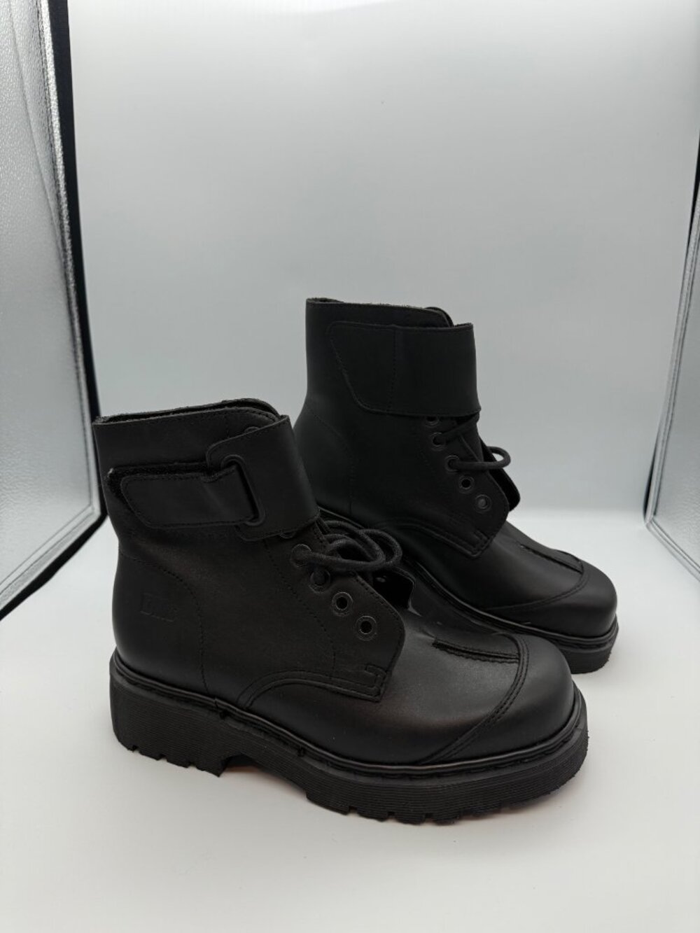 Vtg 90s Dr Martens Men's 9306 Leather Cap Toe Boots Grunge Black Us 8 Check Desc